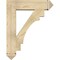 Ekena Millwork Merced Arts and Crafts Rough Sawn Bracket w/ Offset Brace, Douglas Fir, 8"W x 30"D x 38"H BKT0806X30X38MRC03RDF - alternate 3